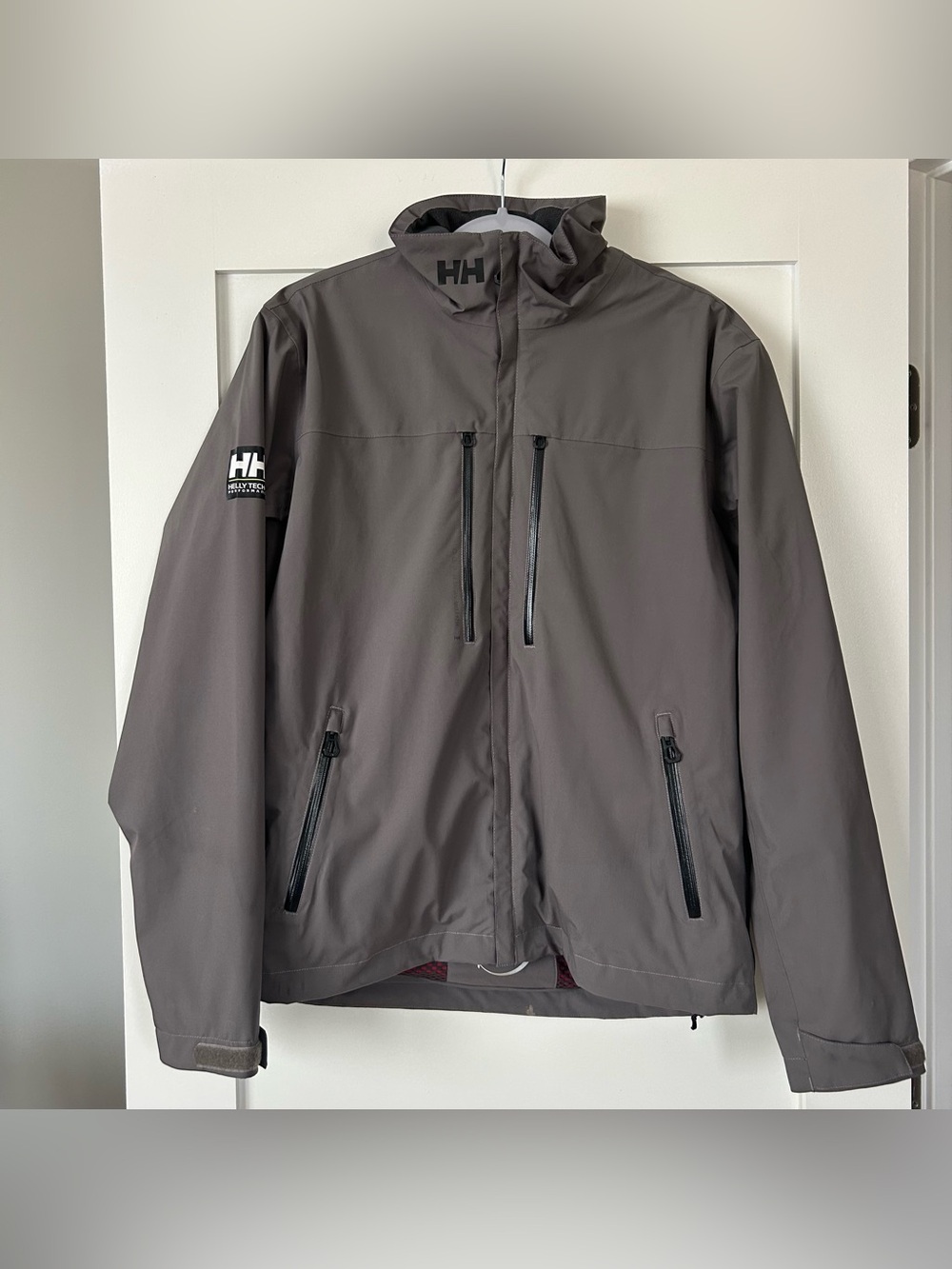 Helly Hansen Crew H2Flow Jacket Grey Size Large
